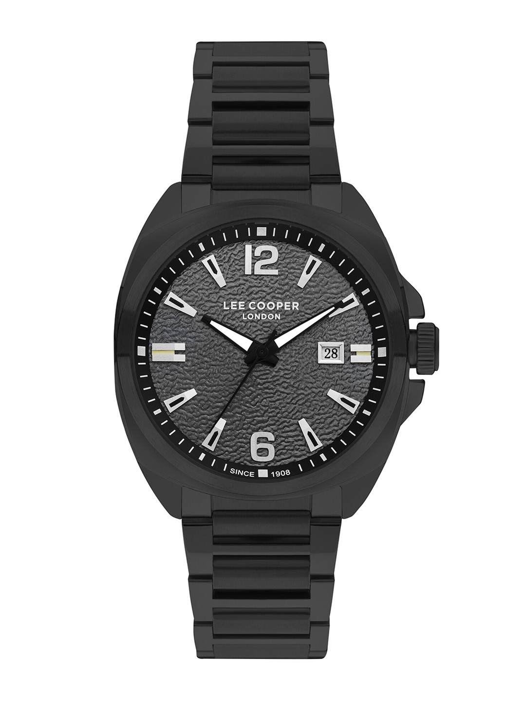 

Lee Cooper Men Dial & Stainless Steel Bracelet Style Straps Analogue Watch LC07839.650, Black