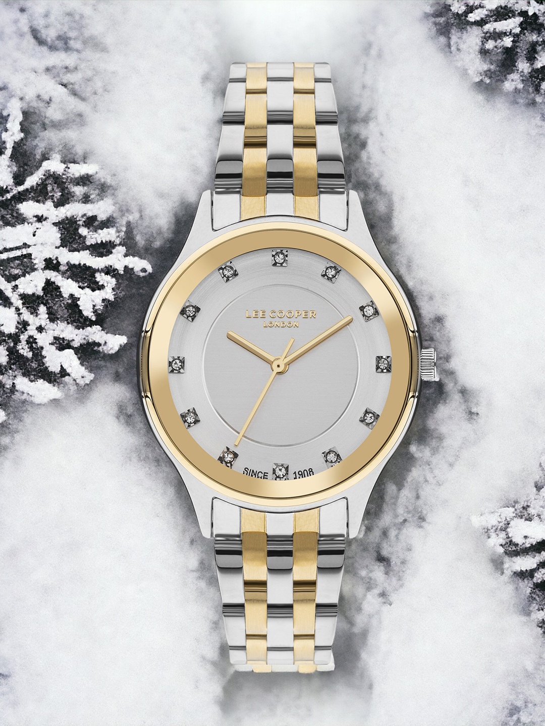 

Lee Cooper Women Stainless Steel Bracelet Style Straps Analogue Watch LC07867.230, Silver