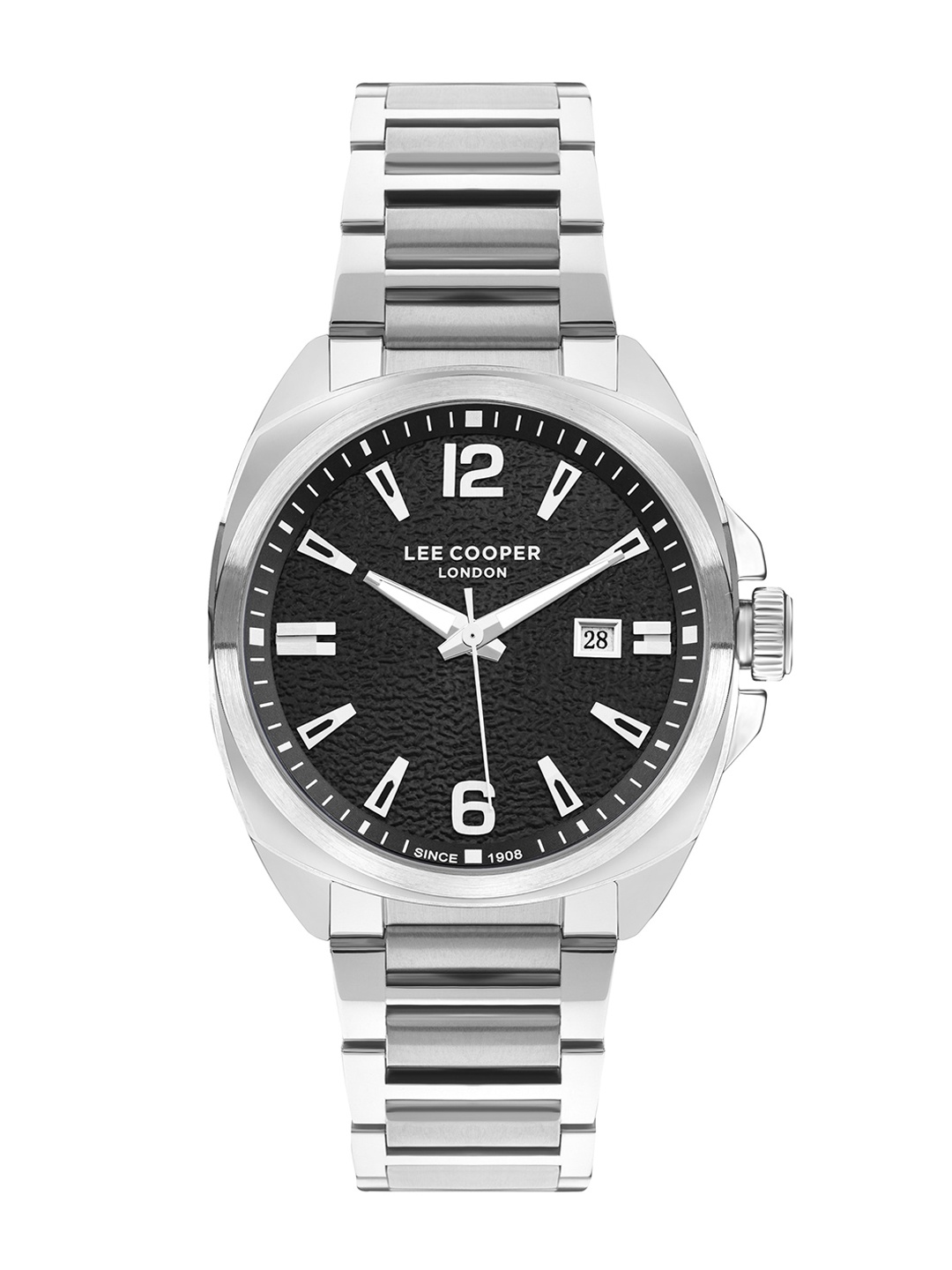 

Lee Cooper Men Stainless Steel Bracelet Style Straps Analogue Watch LC07839.350, Black
