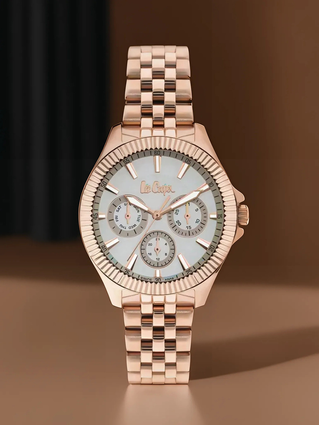 

Lee Cooper Women Stainless Steel Bracelet Style Straps Analogue Watch LC07837.430, Silver