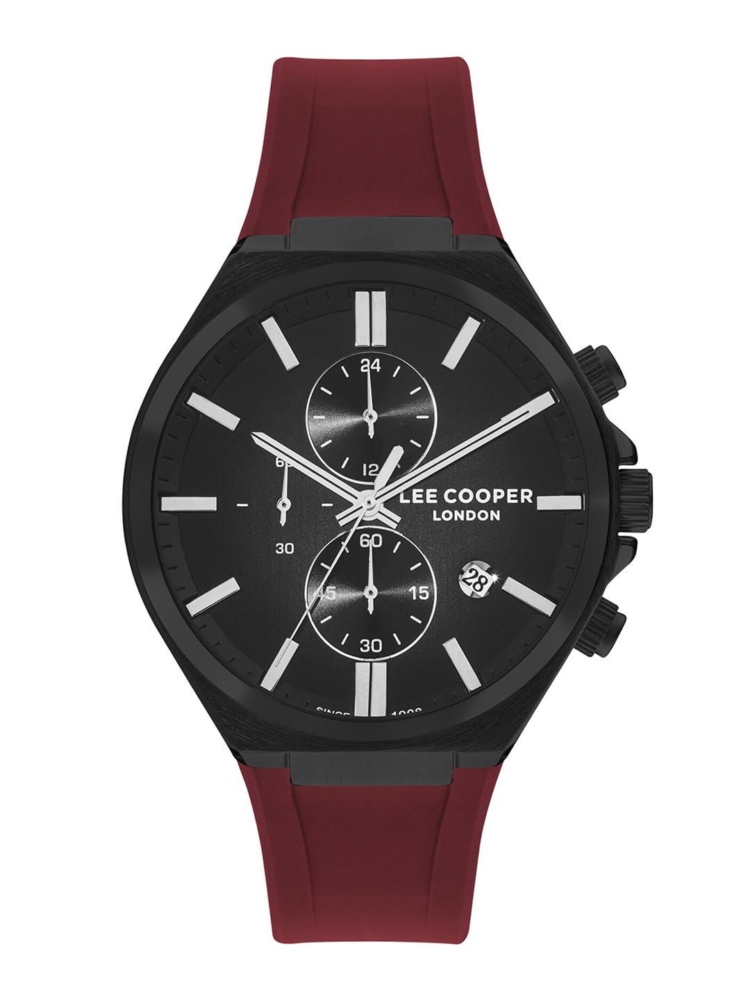 

Lee Cooper Men Brass Dial & Straps Analogue Chronograph Watch LC07854.658, Black