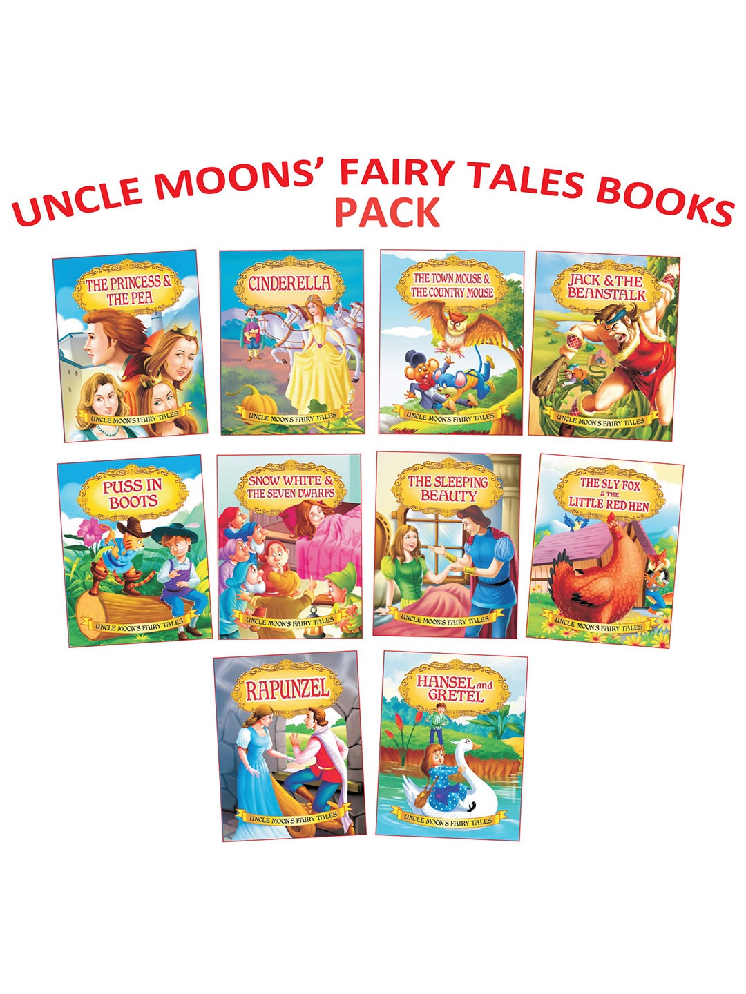 

Dreamland Kids Set Of 10 Uncle Moon Story Books, Blue