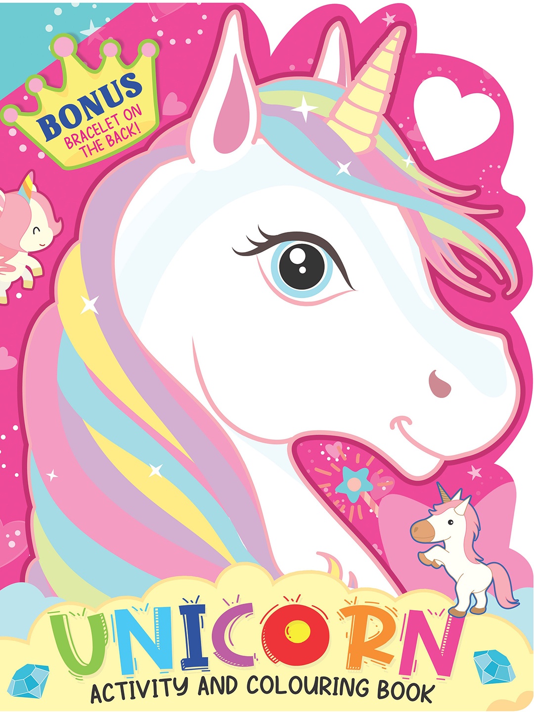 

Dreamland Kids Unicorn Activity & Colouring Book, Pink