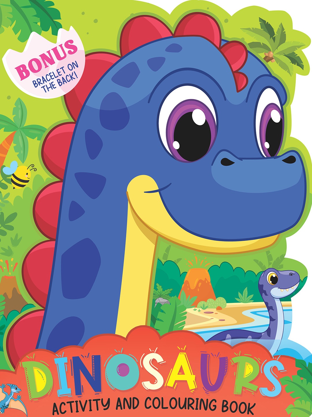 

Dreamland Kids Dinosaur Activity & Coloring Book, Green
