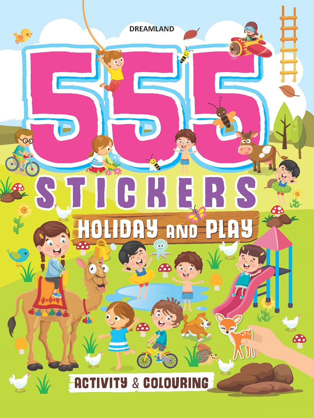 

Dreamland Kids 555 Stickers - Holiday & Play Activity & Colouring Book, Blue