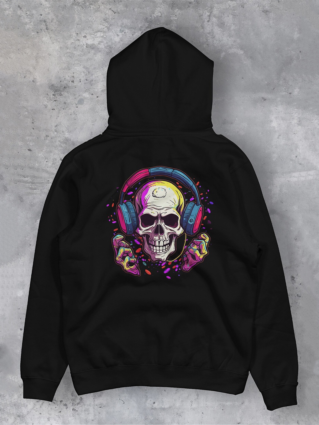 

fanideaz Graphic Printed Hooded Pullover, Black