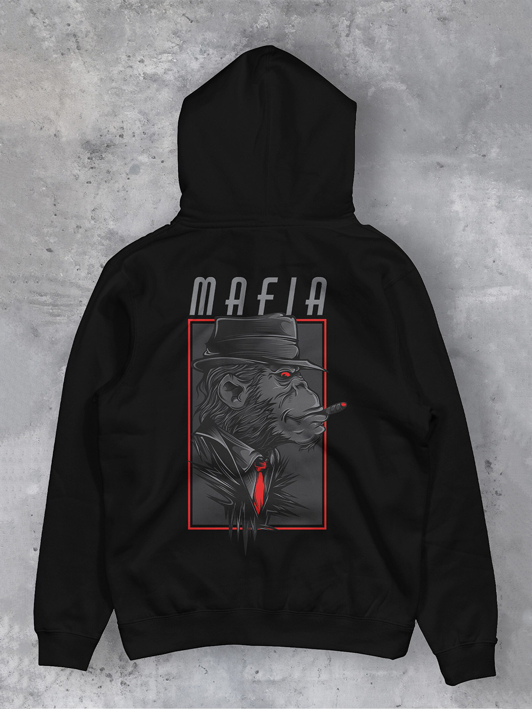 

fanideaz Graphic Printed Hooded Pullover, Black