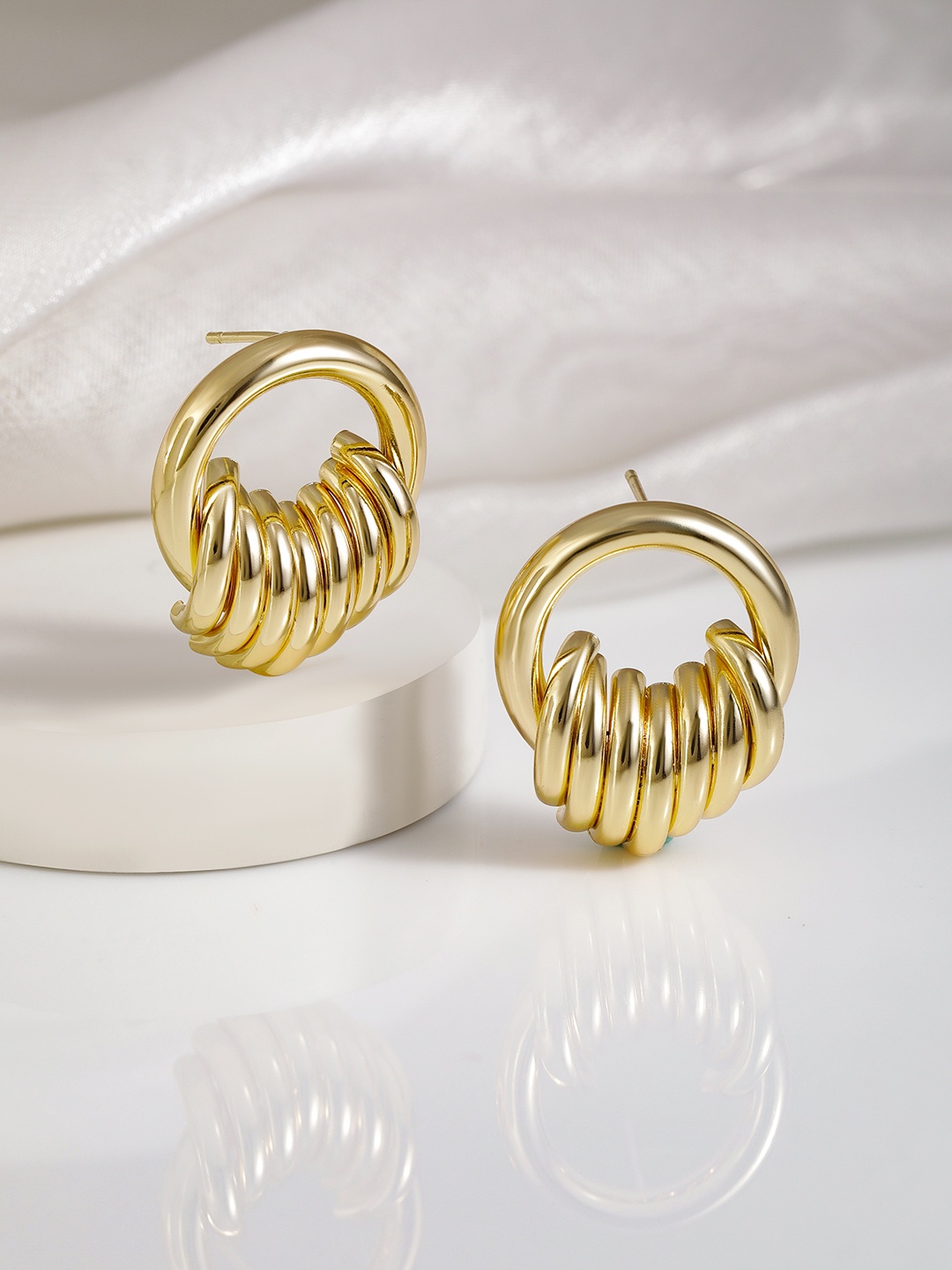 

Rubans Voguish 18K Gold-Plated Classic Studs Earrings