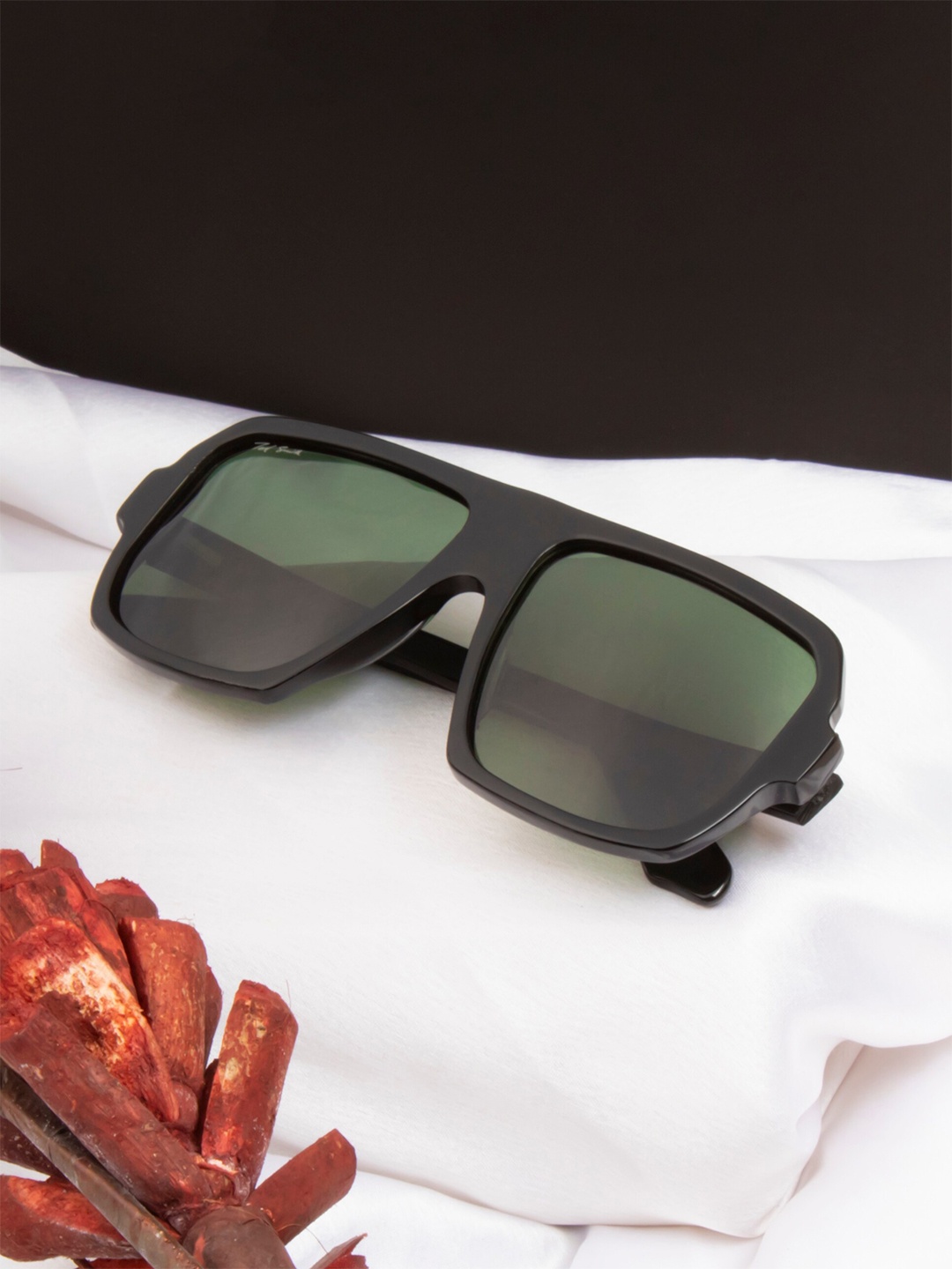 

Ted Smith Unisex Lens & Aviator Sunglasses With Polarised Lens, Green