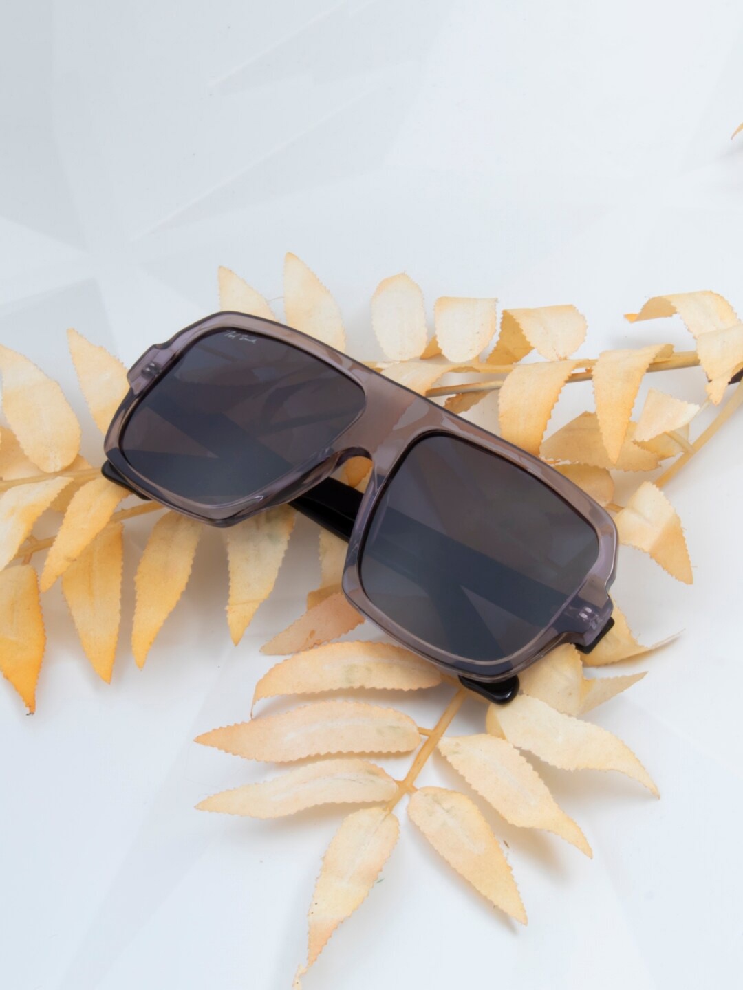 

Ted Smith Unisex Oversized Sunglasses With Polarised Lens FORD_C6, Black