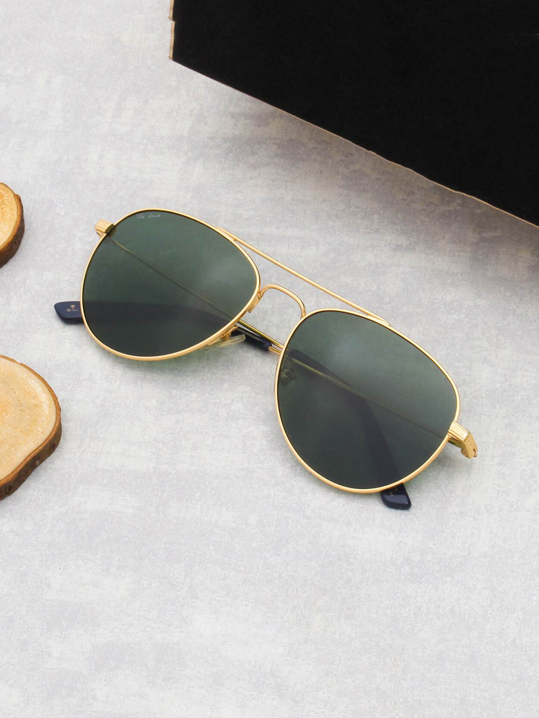 

Ted Smith Unisex Aviator Sunglasses With Polarised Lens YORK-1_SGOD, Green