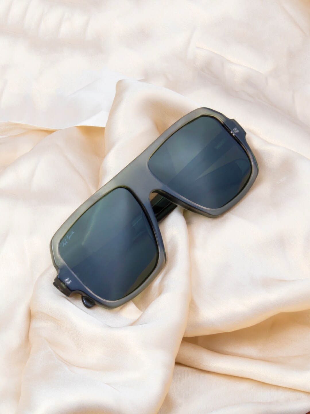

Ted Smith Unisex Aviator Sunglasses with Polarised Lens FORD_C5, Green
