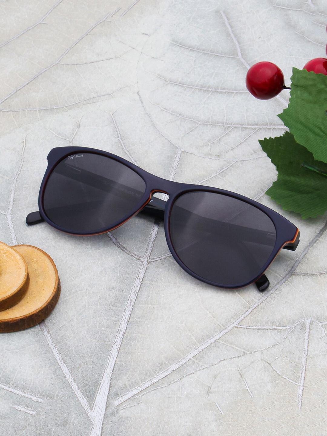 

Ted Smith Unisex Aviator Sunglasses with Polarised Lens TRAVIS_C3, Grey