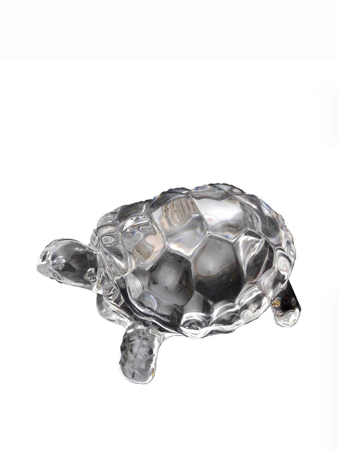

Petrichor Pack of 2 Transparent Crystal Turtle Small Figurine Showpiece