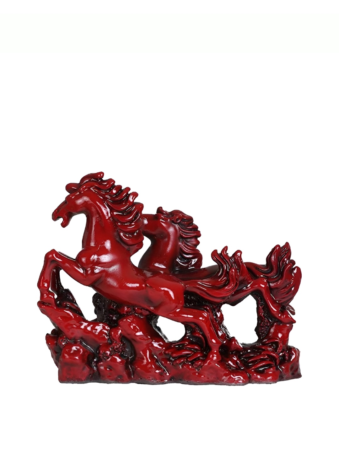 

Petrichor Small Red Galloping Horse Figurine Showpiece