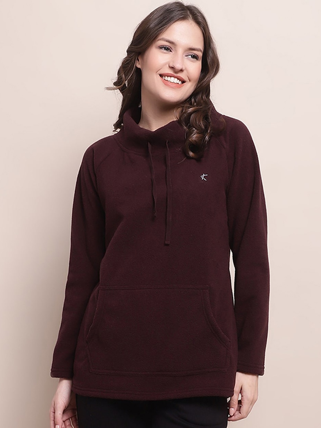 

Kanvin Hooded Pullover Sweatshirt, Maroon
