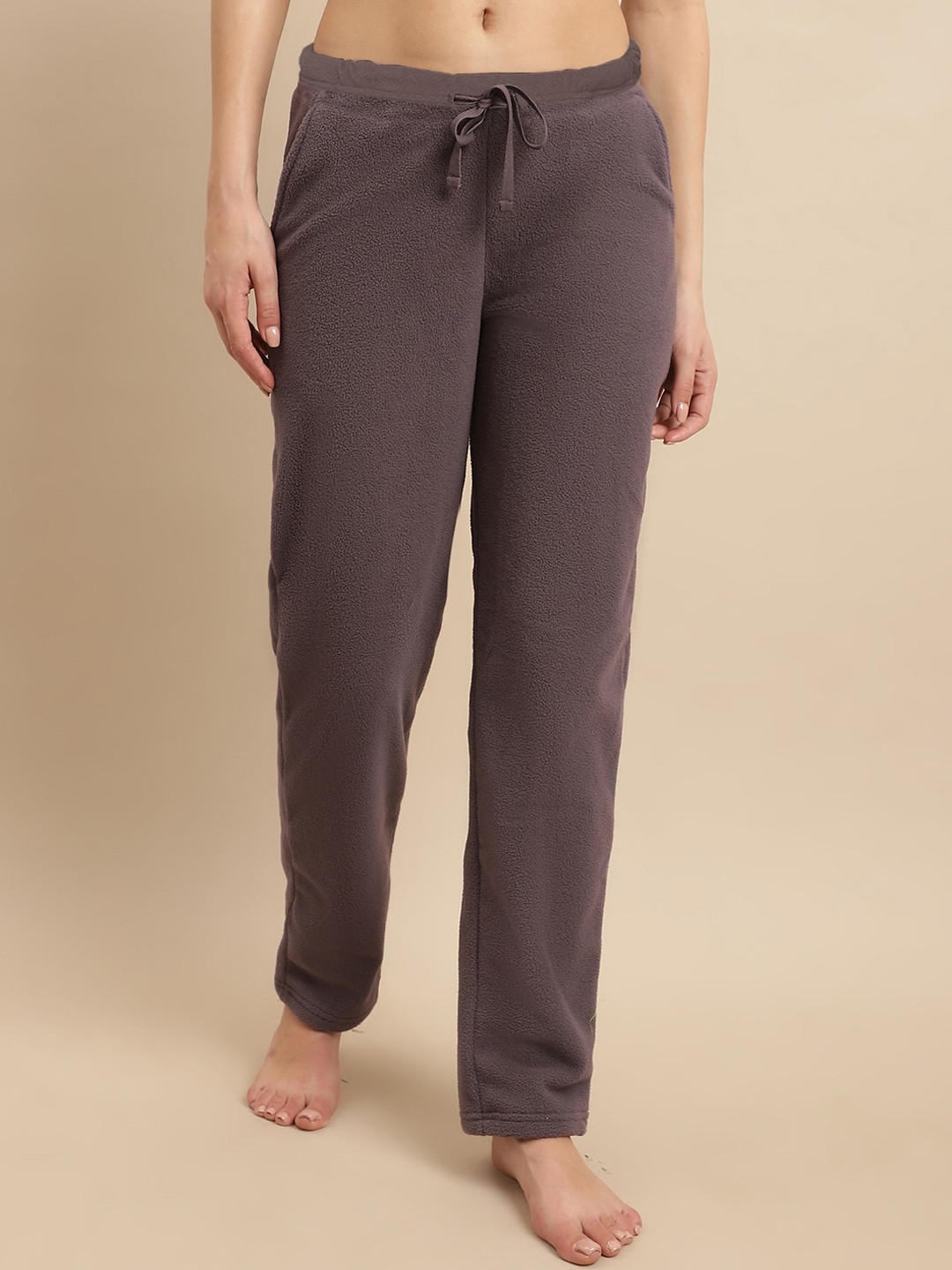 

Kanvin Women Mid Rise Lounge Pants, Grey