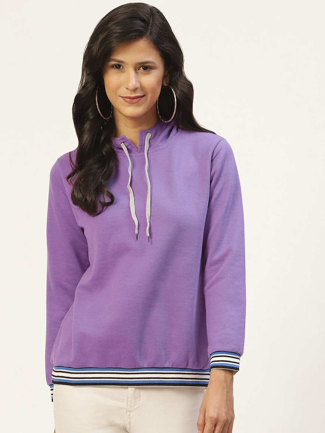 

BAESD Hooded Fleece Pullover Sweatshirt, Violet