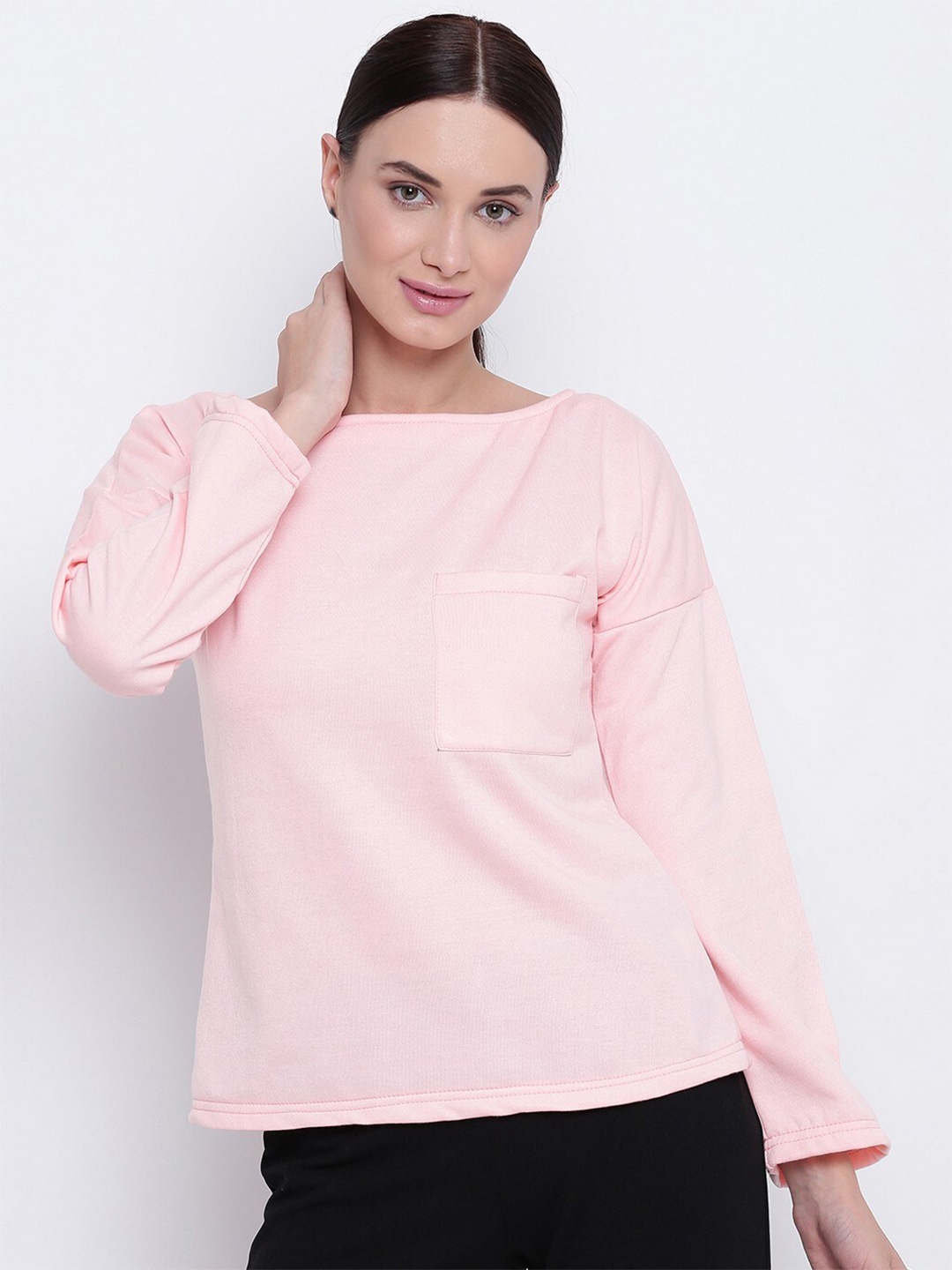 

BAESD Fleece Pullover Sweatshirt, Pink
