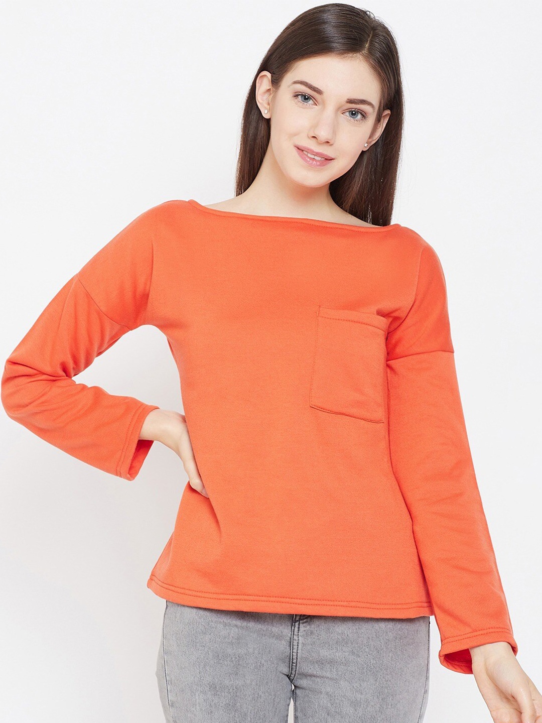 

BAESD Fleece Pullover Sweatshirt, Orange