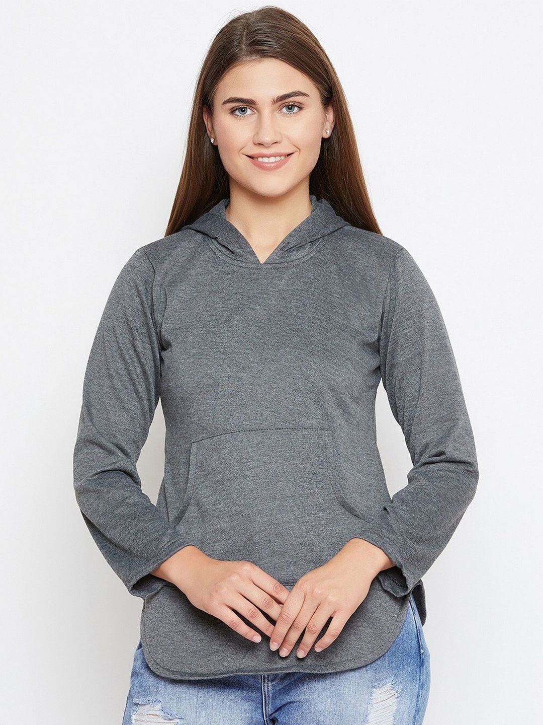 

BAESD Hooded Fleece Pullover Sweatshirt, Grey