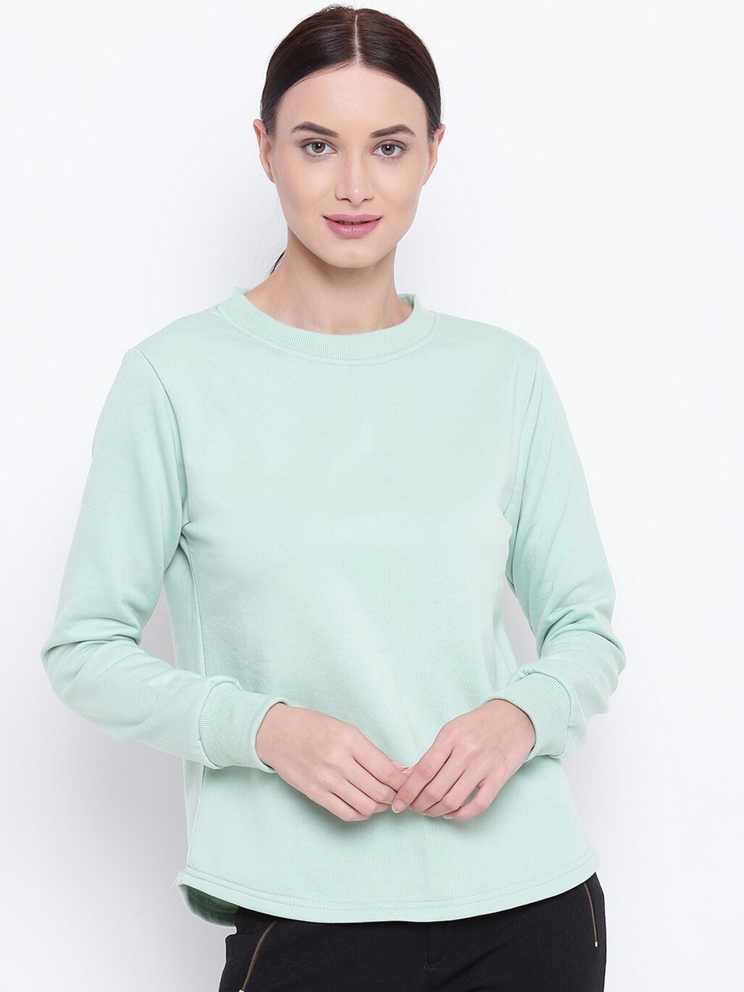 

BAESD Round Neck Sweatshirt, Sea green