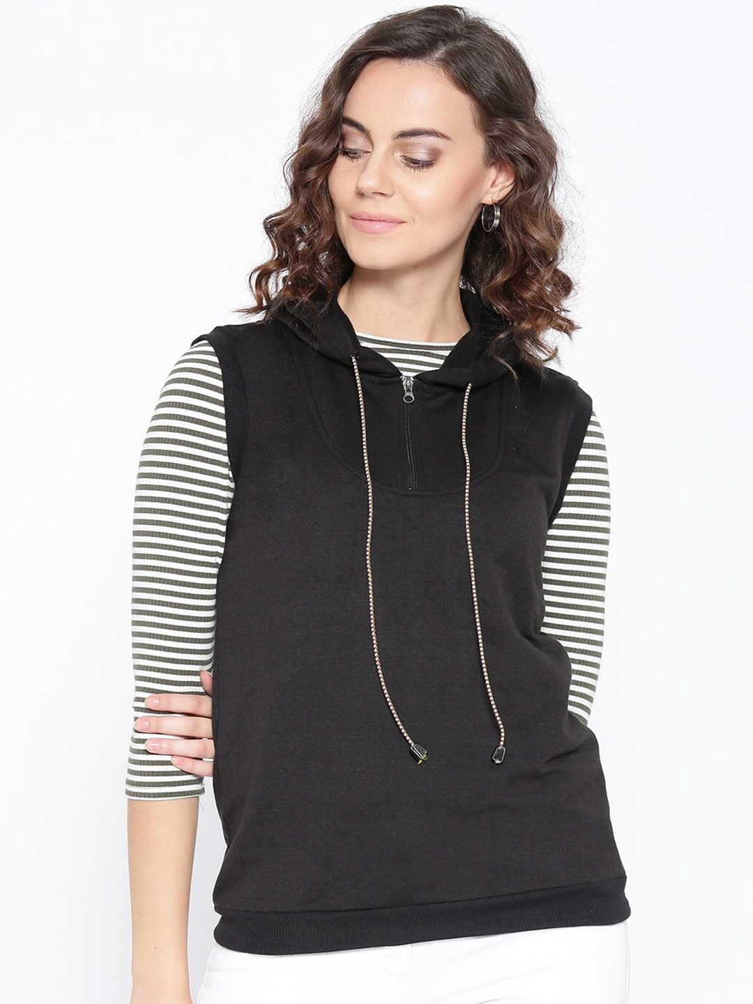 

BAESD Sleeveless Hooded Pullover, Black