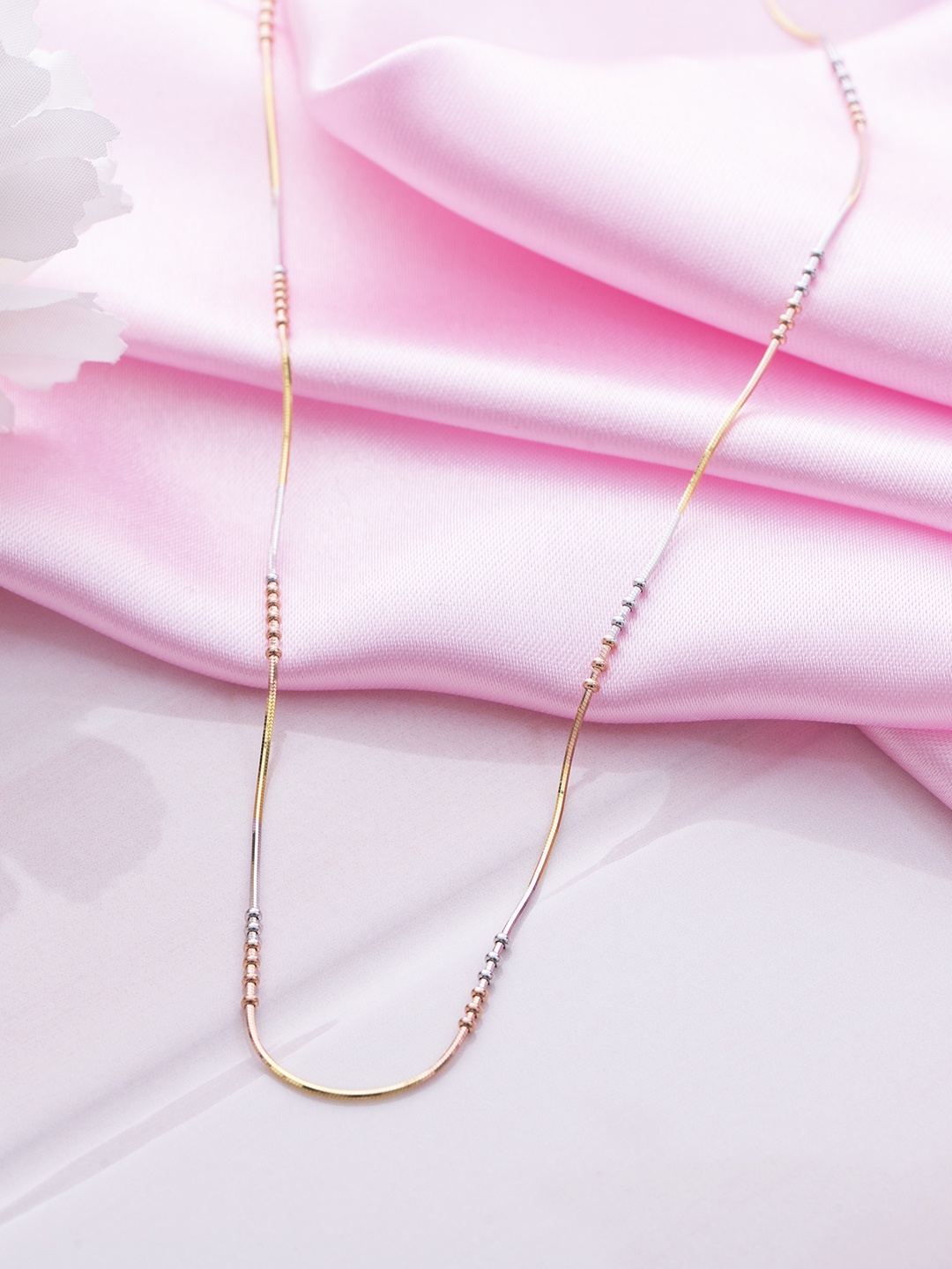 

Zavya Rhodium Plated 925 Sterling Silver Snake Chain