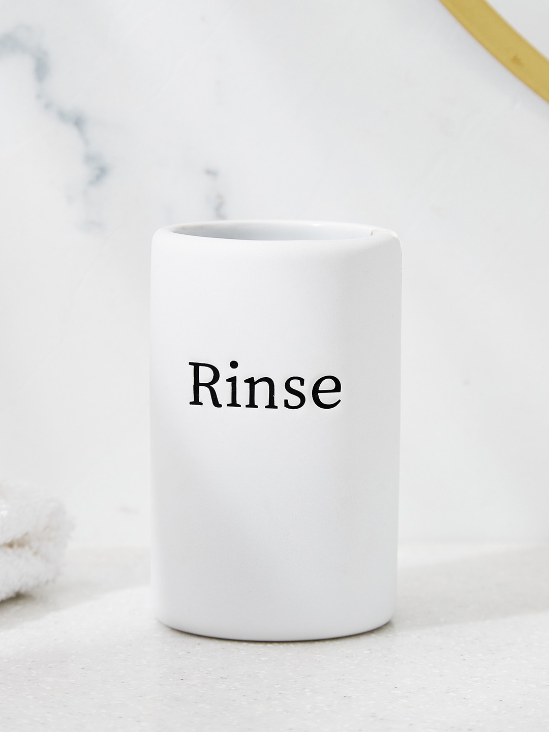 

Home Centre Aubree White Printed Ceramic Tumbler
