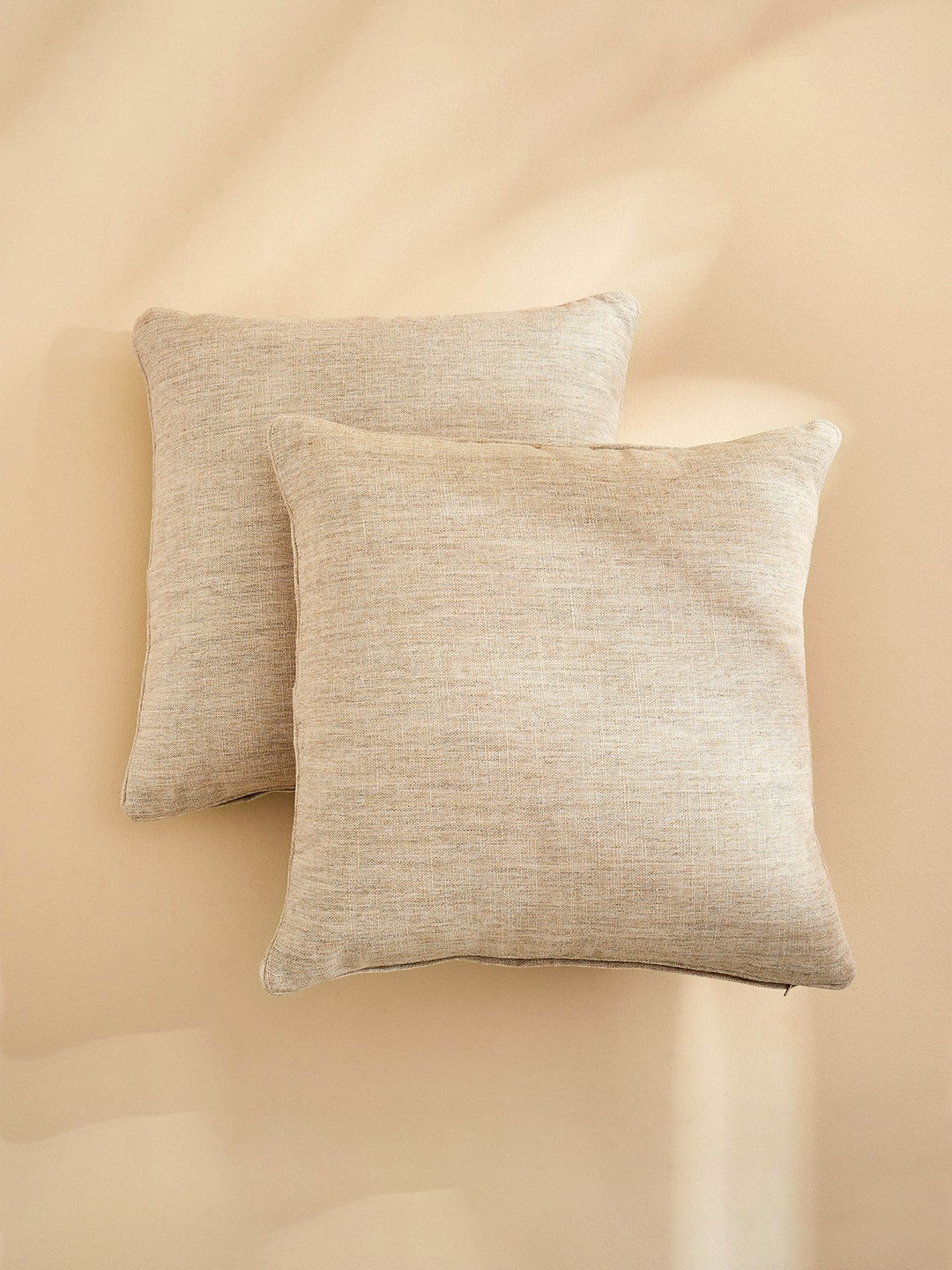 

Home Centre Fiesta Beige 2 Pieces Square Cushion Covers