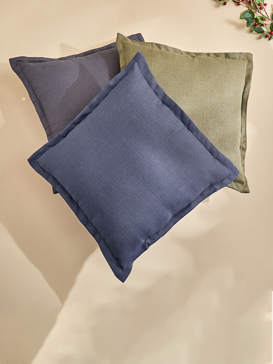 

Home Centre Green Aspen Filled Square Cushion