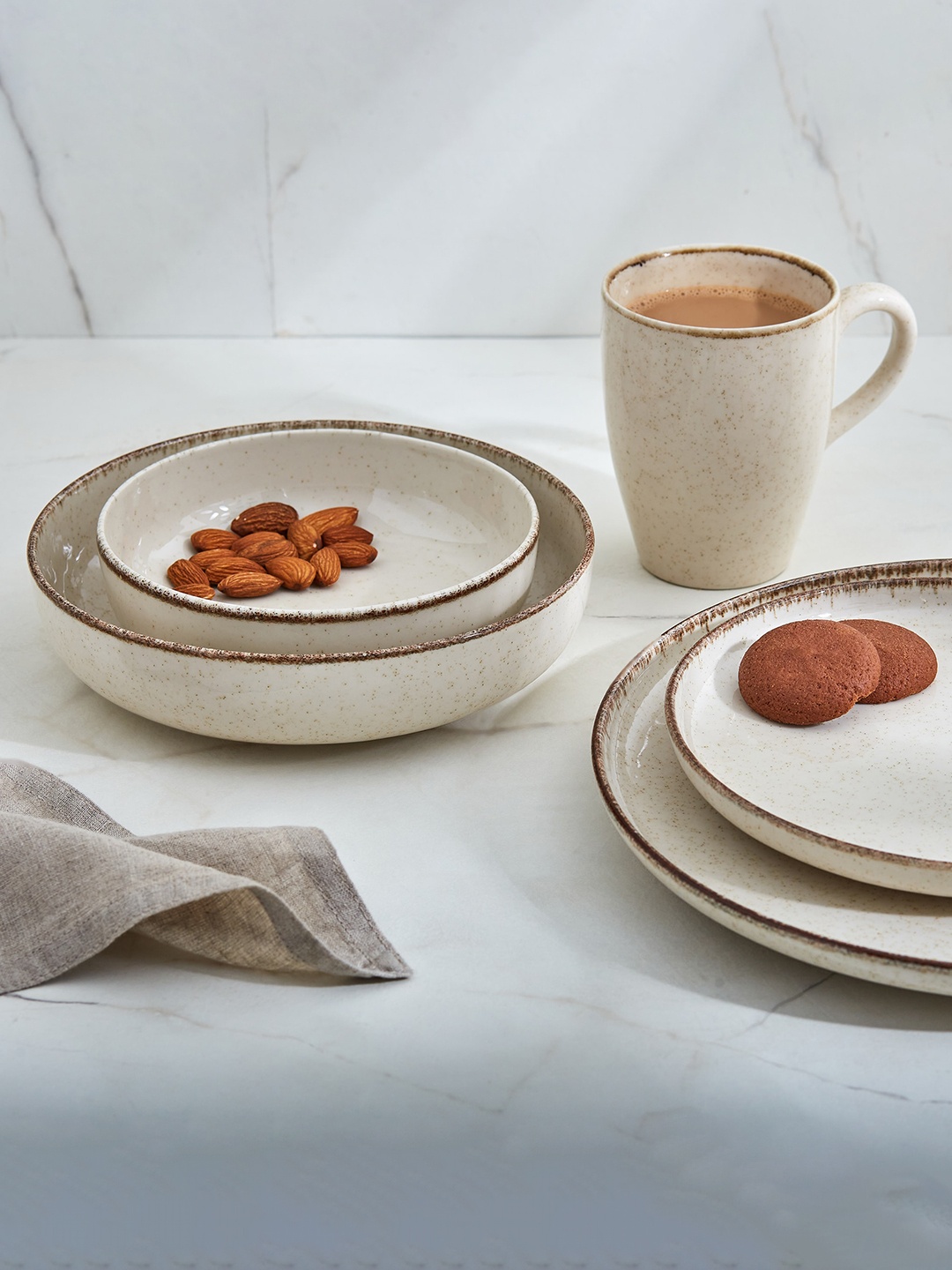 

Home Centre Moderna Beige Porcelain Deep Serving Bowl