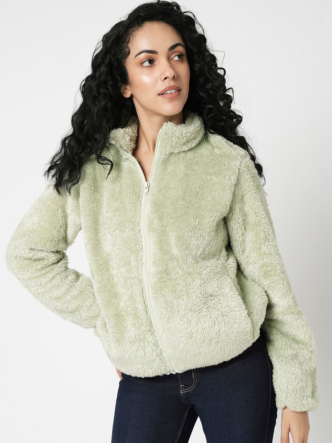 

Vero Moda Self Design Lightweight Tailored Jacket, Green