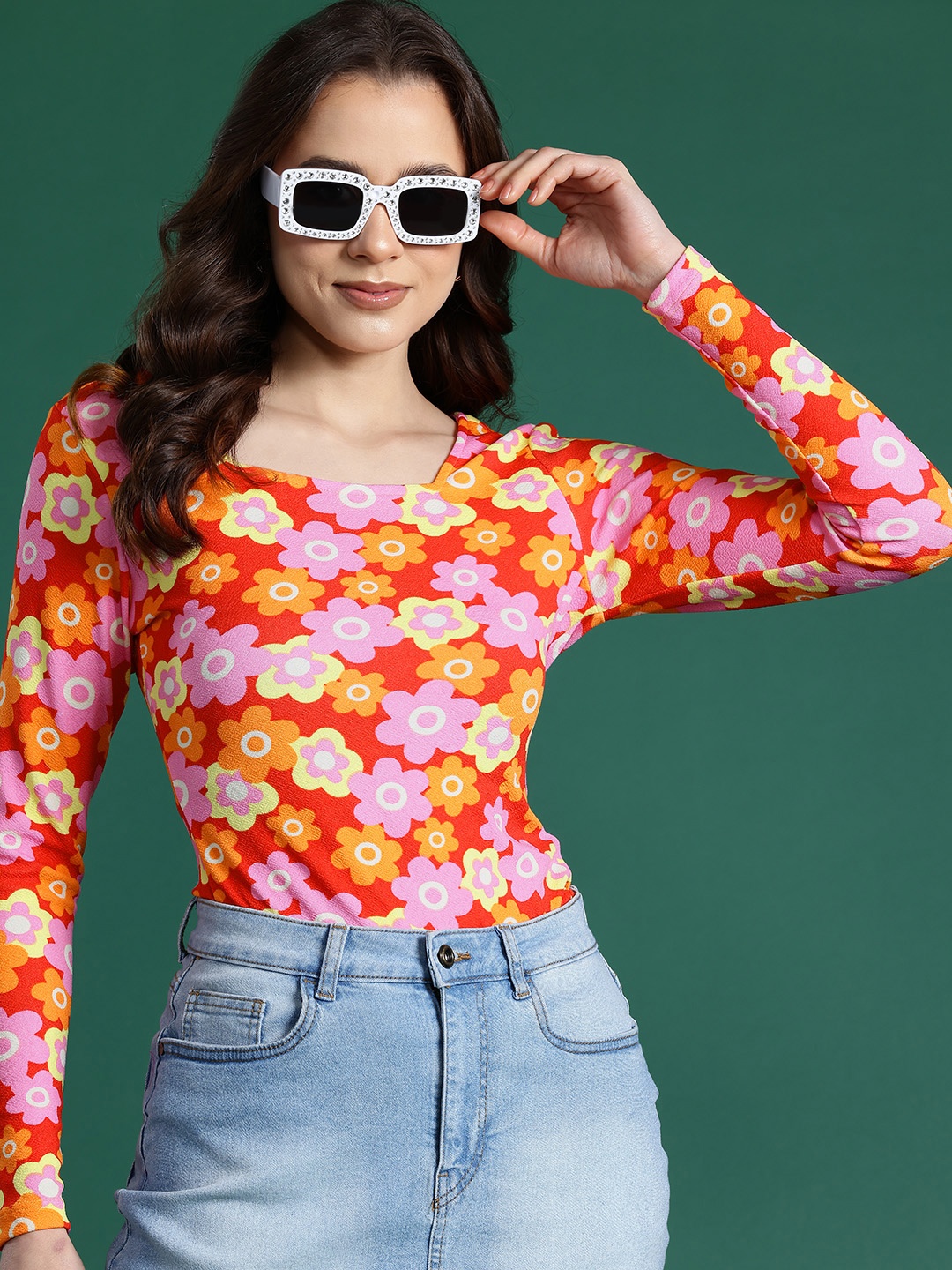 

DressBerry Floral Print Top, Multi