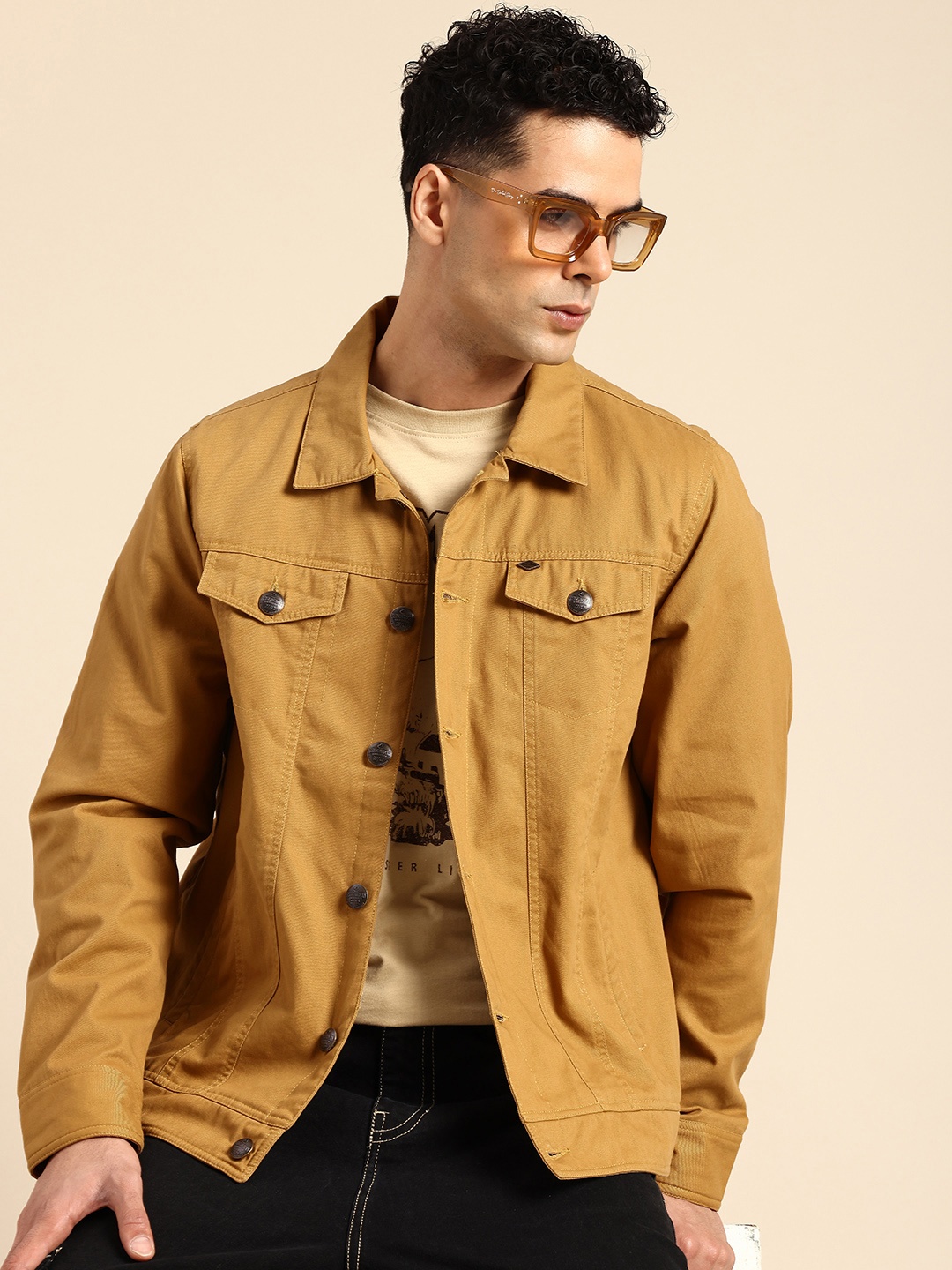 

Being Human Spread Collar Tailored Jacket, Brown