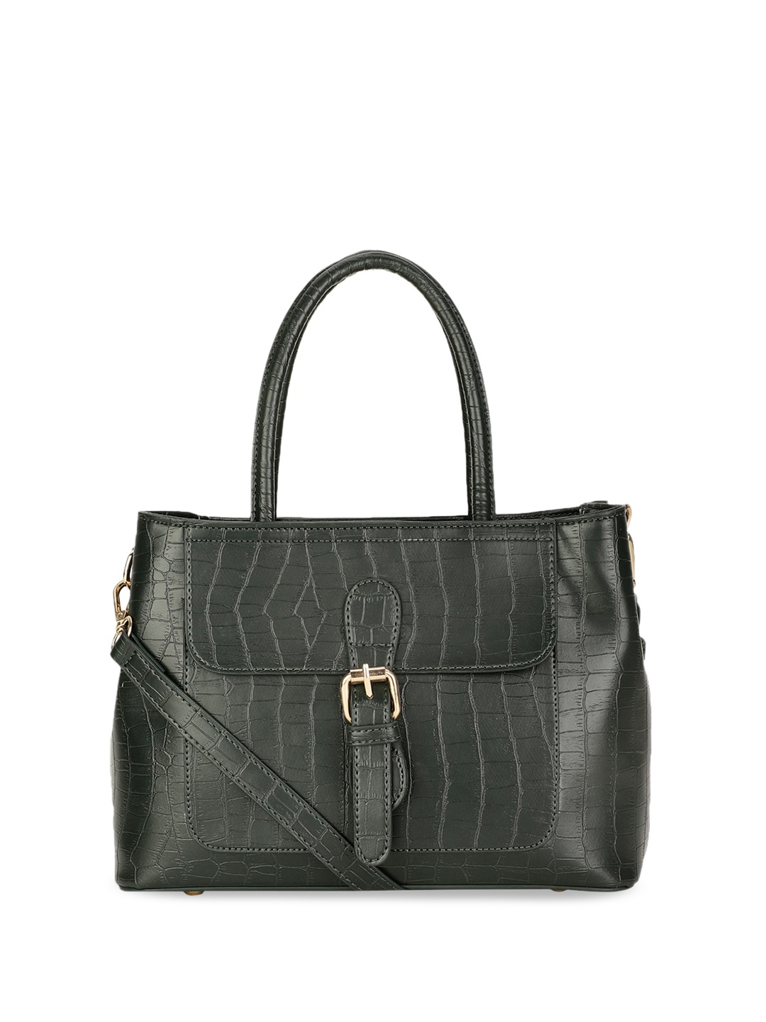 

Bata Textured Structured Handheld Bag, Green