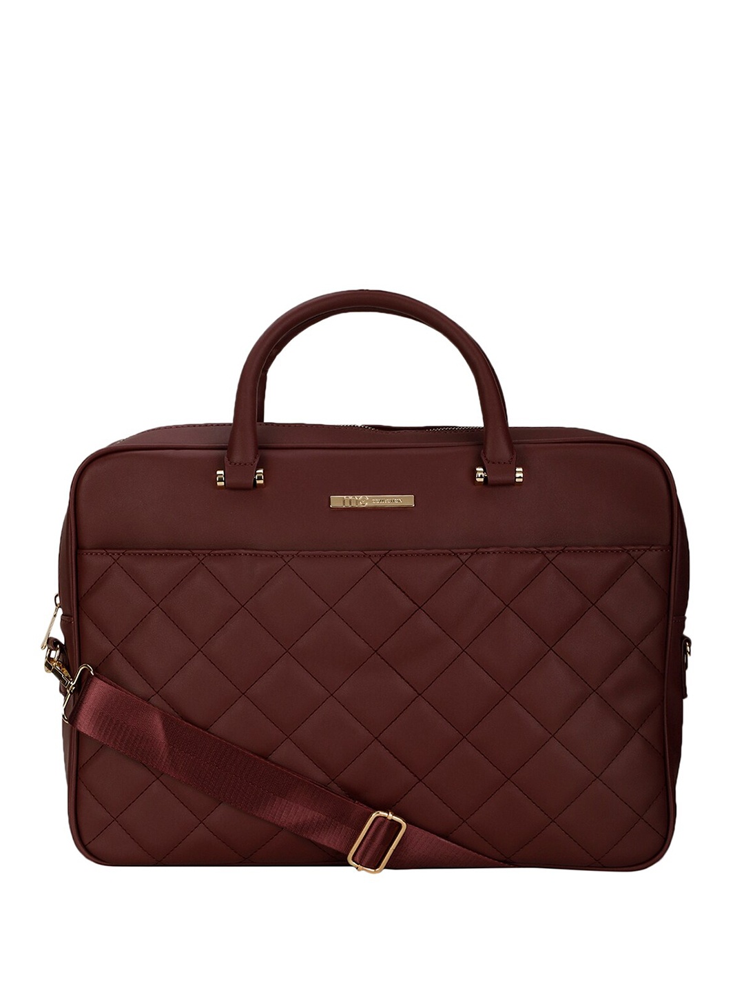 

Bata Men Quilted Messenger Bag, Maroon