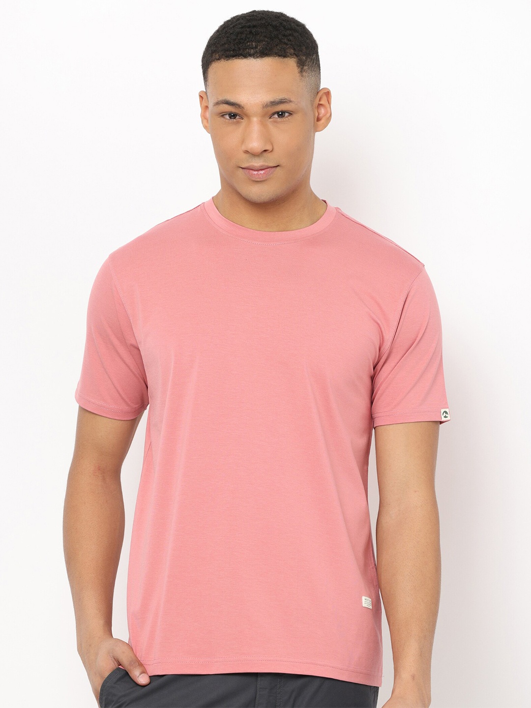 

Nektar Slim Fit Round Neck T-shirt, Peach