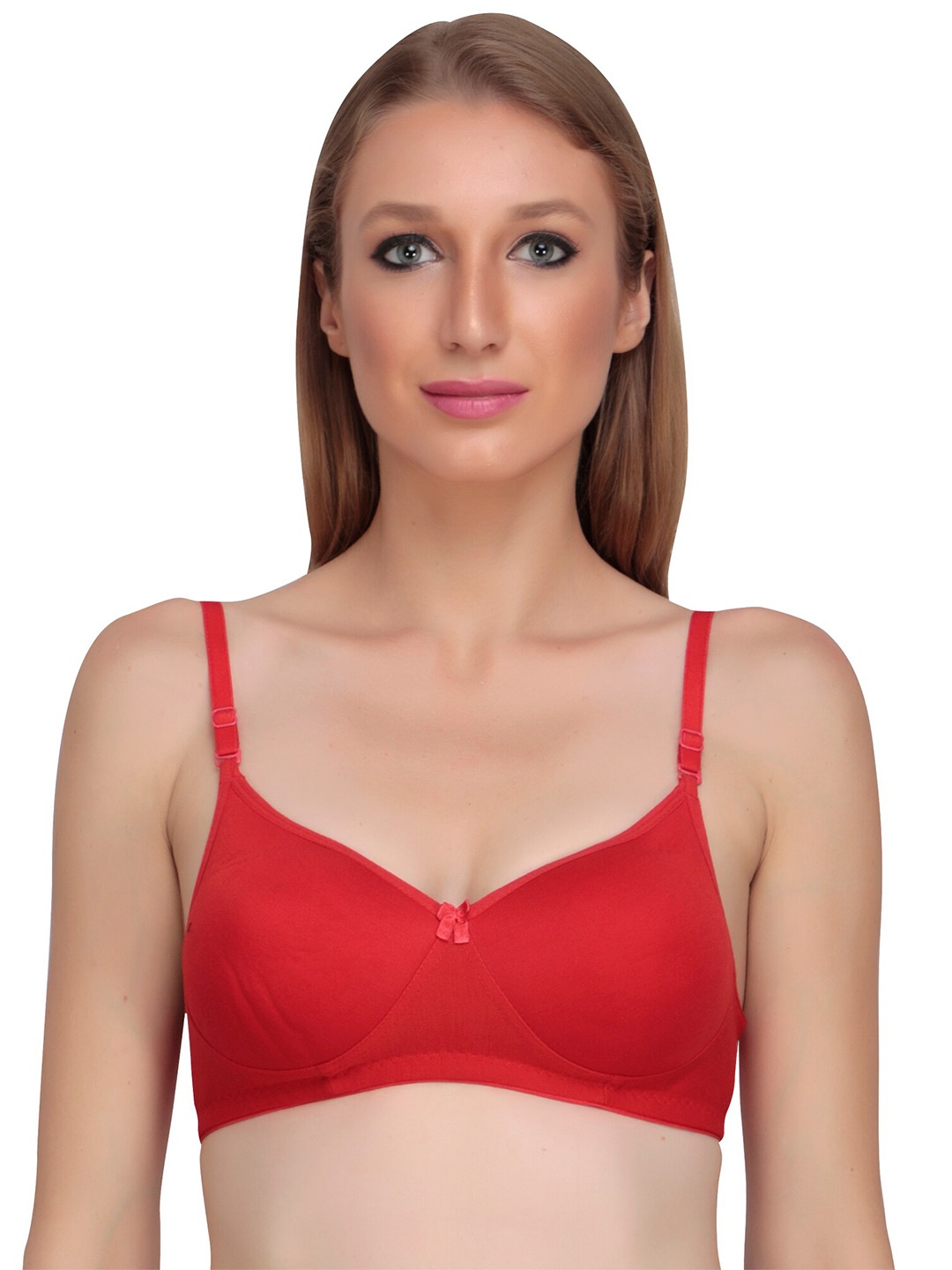 

Liigne Full Coverage Non Padded Everyday Bra With All Day Comfort, Red