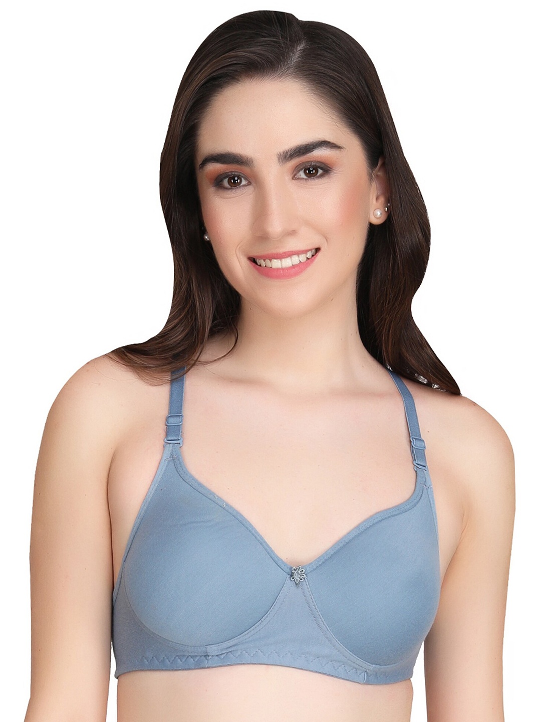 

Liigne Full Coverage Lightly Padded Everyday Bra With All Day Comfort, Grey