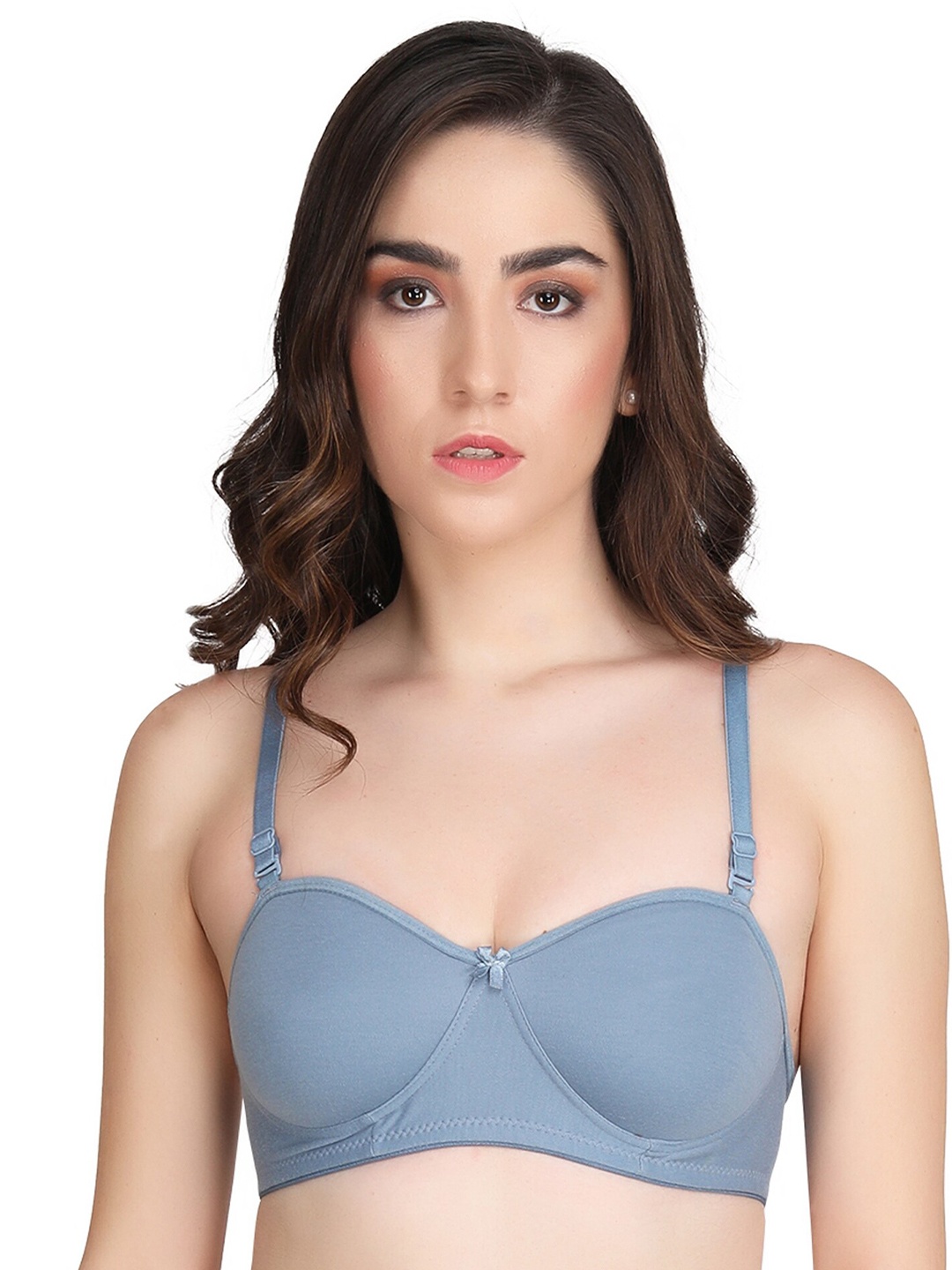 

Liigne Half Coverage Lightly Padded All Day Comfort Everyday Bra, Grey