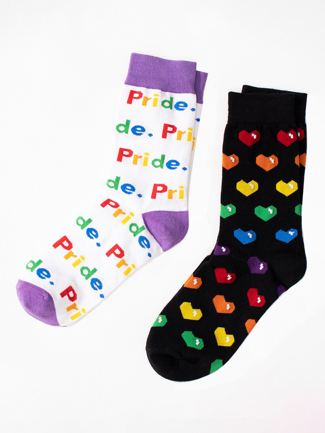

Thela Gaadi Unisex Pack of 2 Calf Length Socks, Black