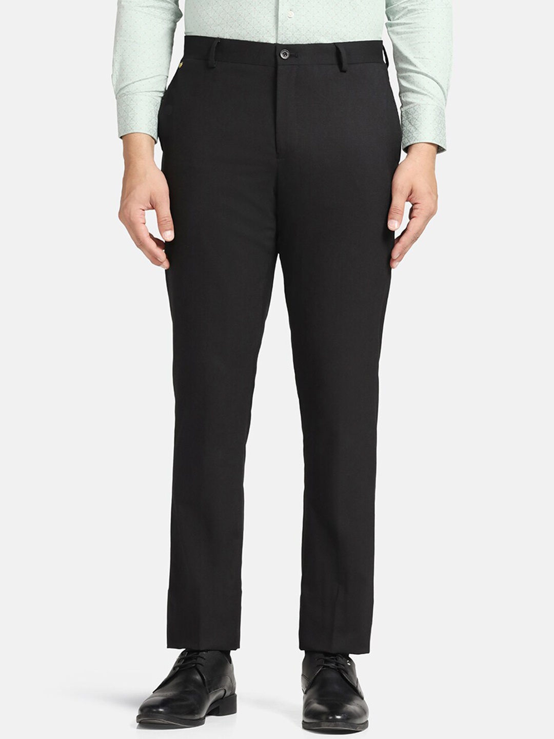 

Blackberrys Men Luxe Slim Fit Formal Trouser, Black