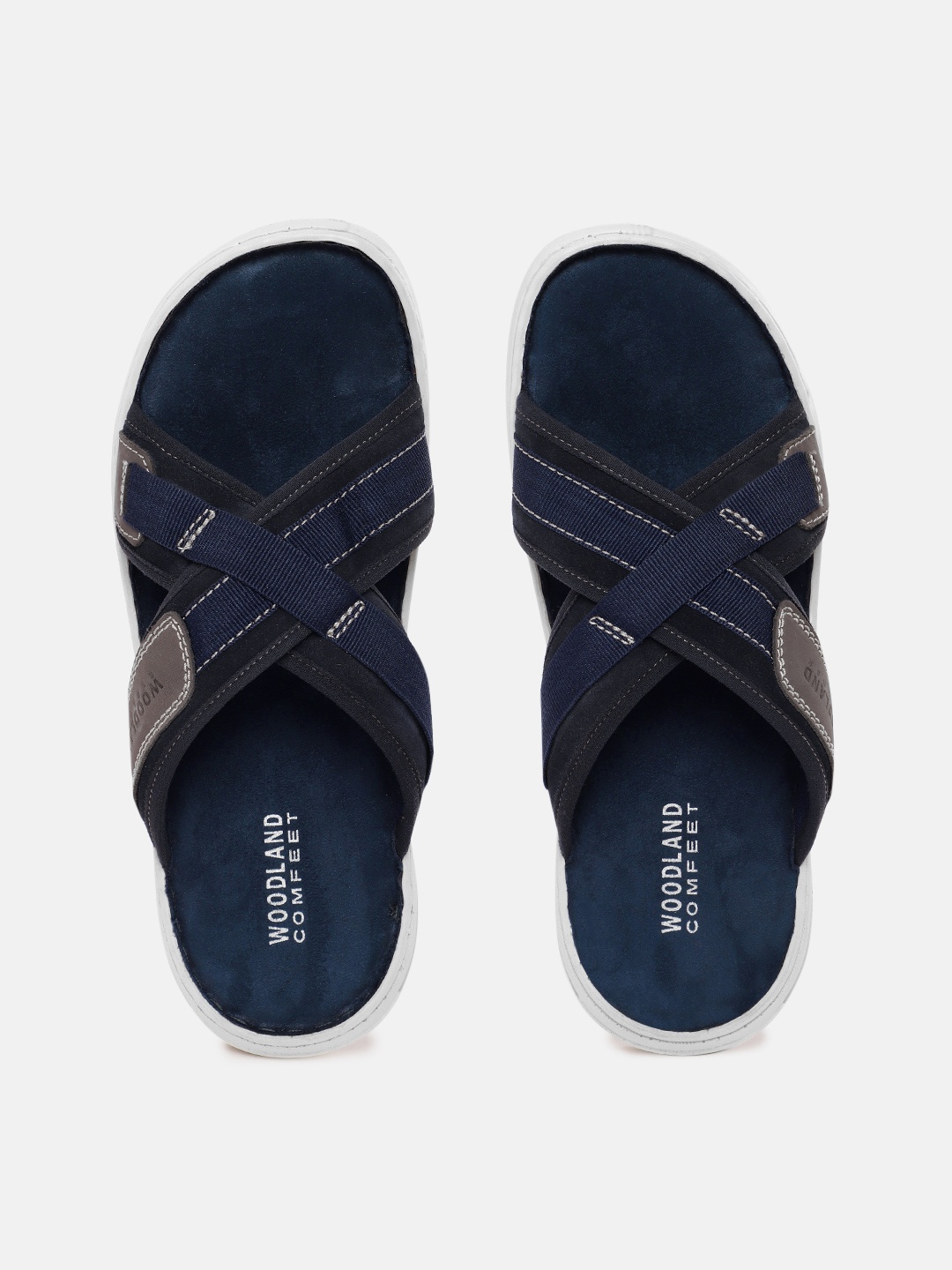 

Woodland Men Brand Logo Detail Comfort Sandals, Navy blue