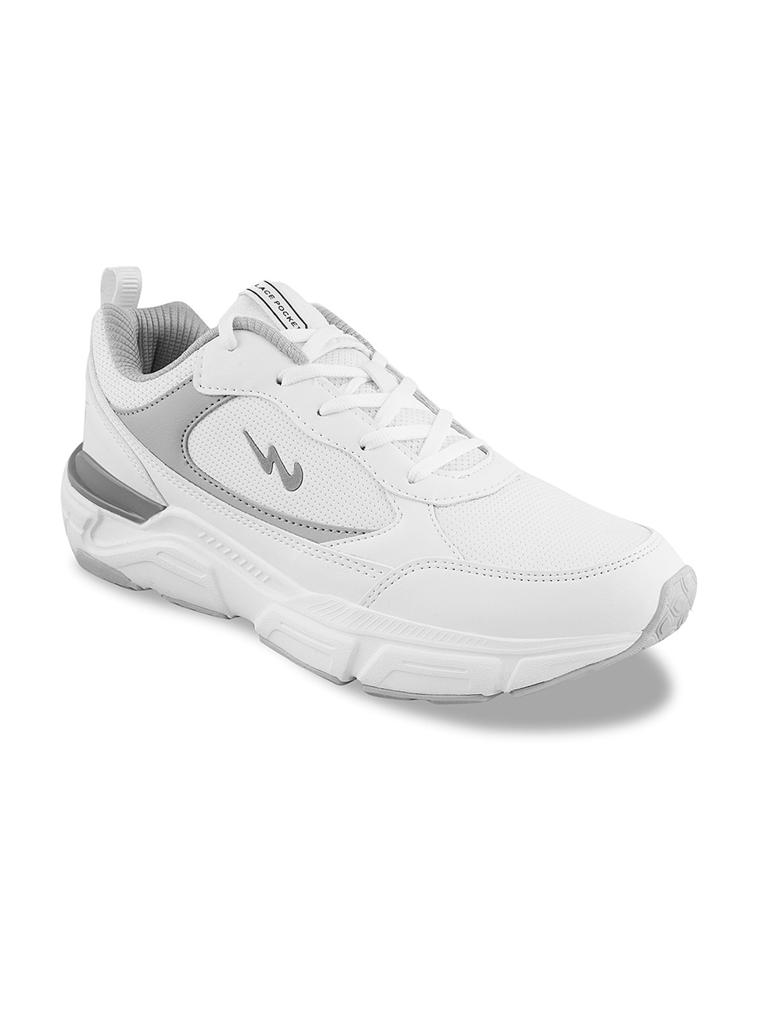 

Campus Men Perforated Lace-Up Sneakers, White