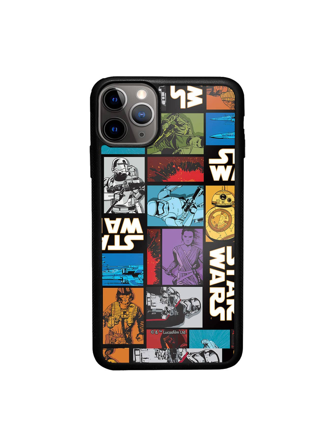 

macmerise The Force Awakens Printed iPhone 11 Pro Max Phone Bumper Case Cover, Black