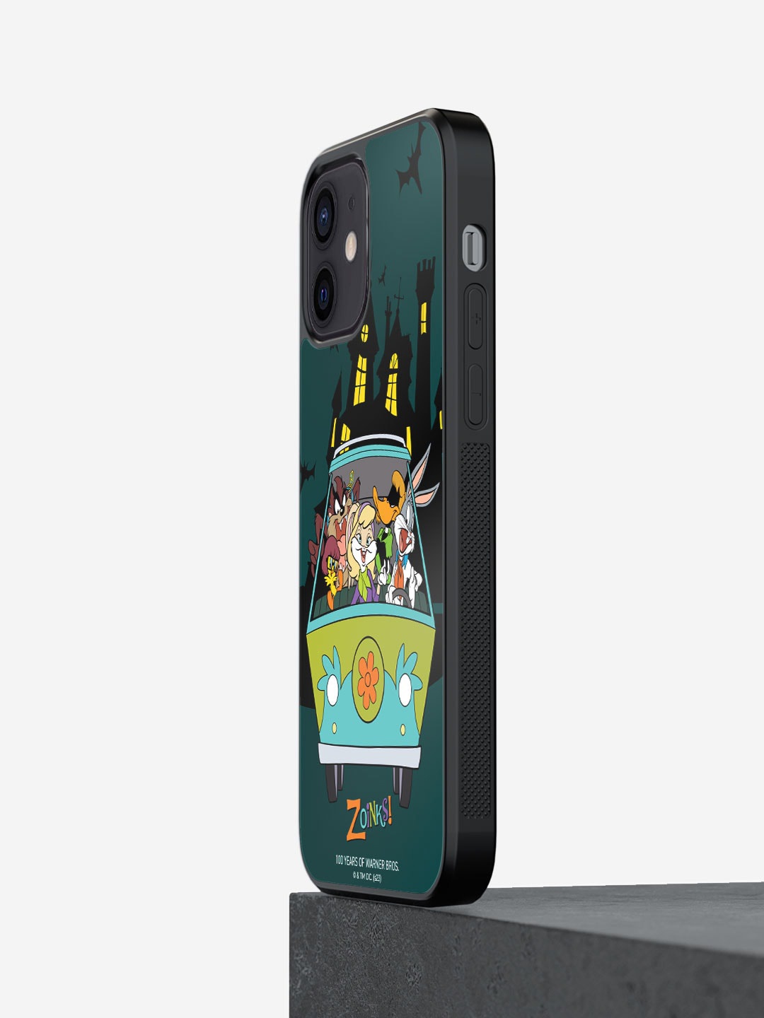 

macmerise Looney Zoinks Printed iPhone 12 Phone Bumper Case Cover, Green