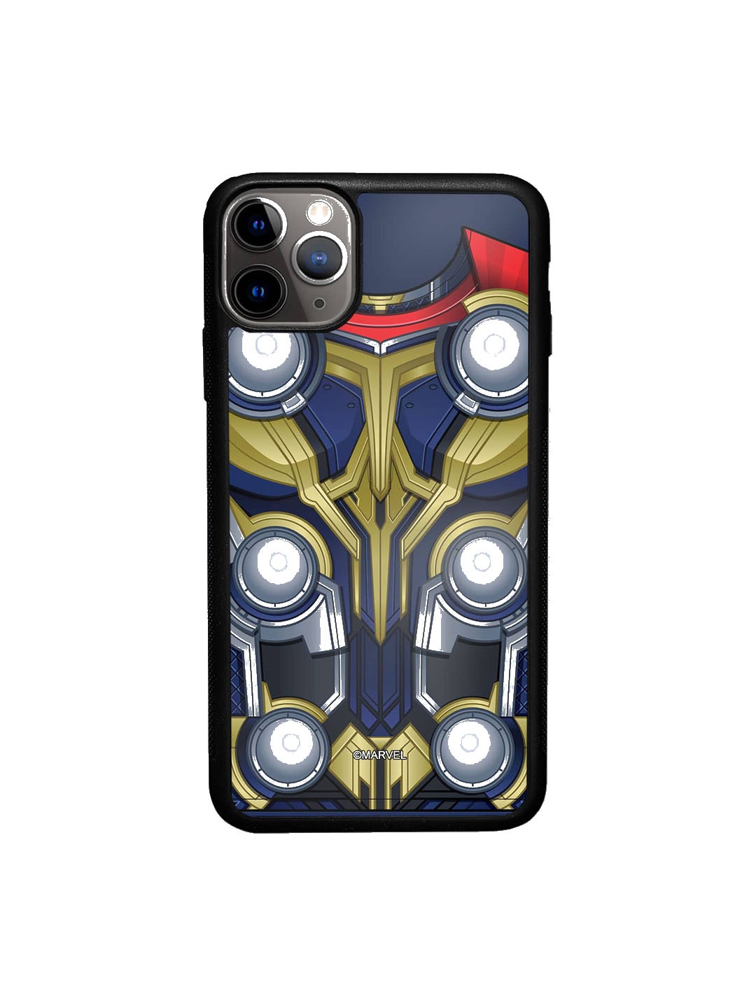 

macmerise Suit Up Worthy Thor Printed iPhone 11 Pro Max Phone Bumper Case Cover, Blue