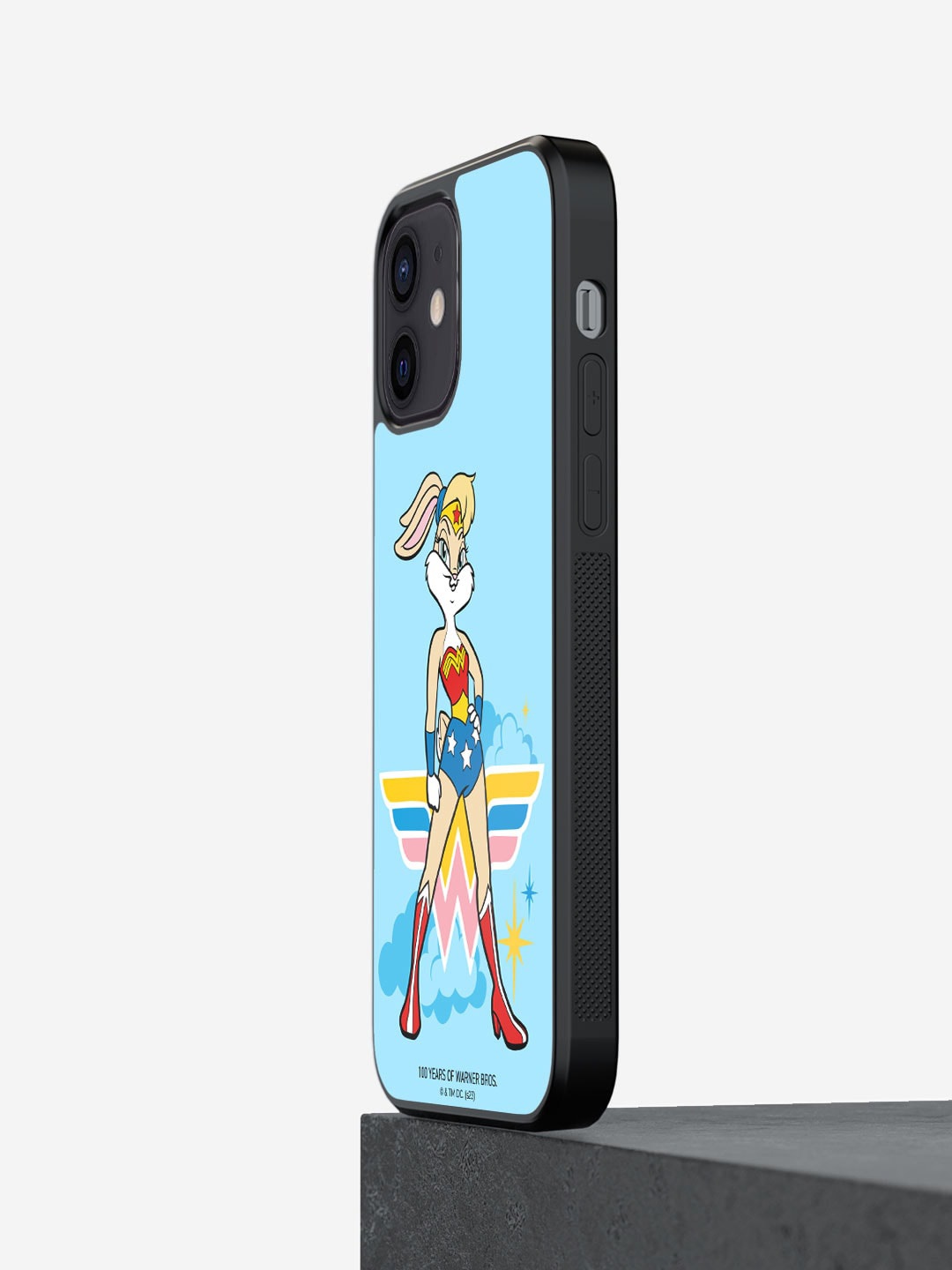

macmerise Lola Wonder Woman Printed iPhone 12 Phone Bumper Case Cover, Blue