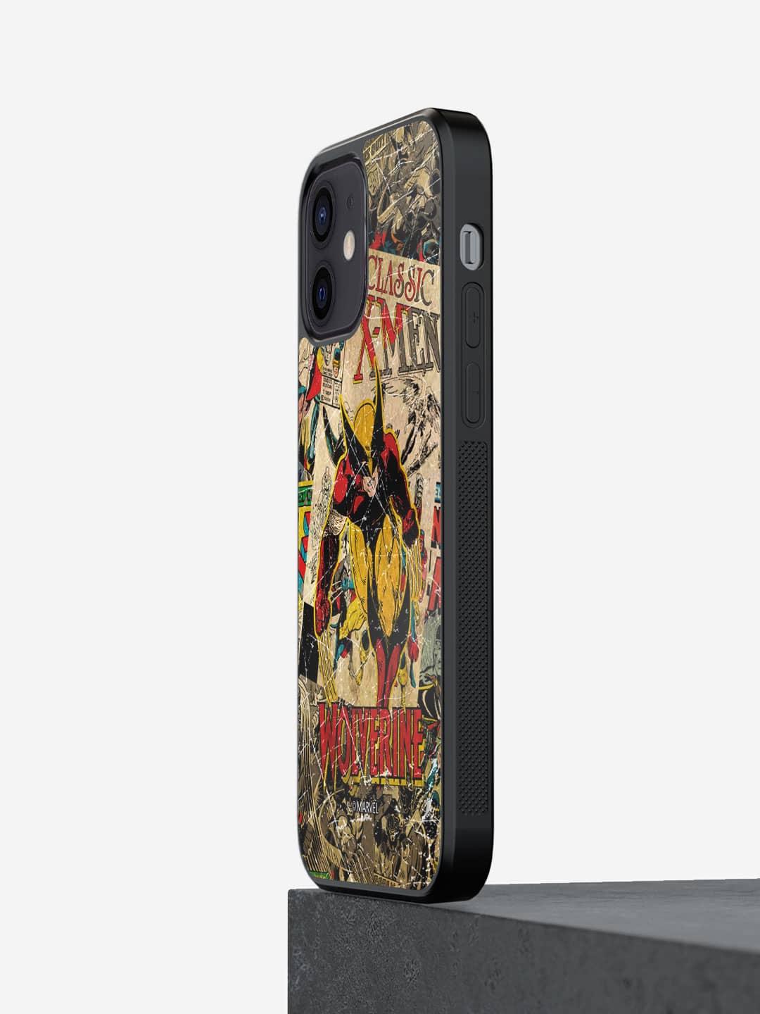 

macmerise Comic Wolverine Printed iPhone 12 Phone Bumper Case Cover, Beige